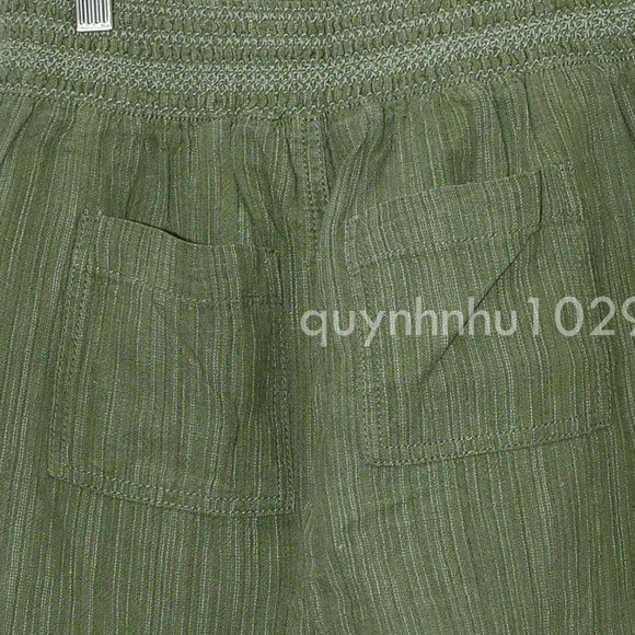 NWT Briggs Ladies' Linen Blend Shorts in green - Picture 5 of 7